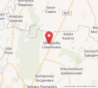 Map of Semypolky, Kiev