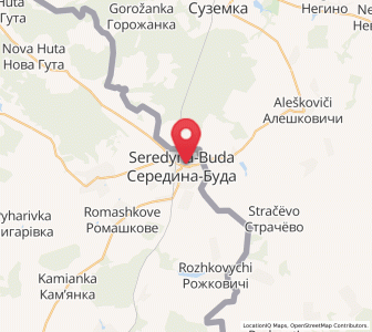 Map of Seredyna-Buda, Sumy