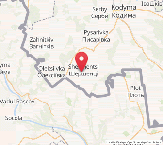 Map of Shershentsi, Odessa