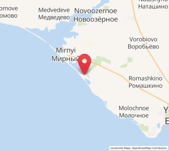 Map of Shtormovoye, Crimea