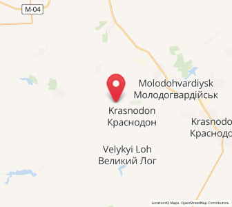 Map of Simeikyne, Luhansk
