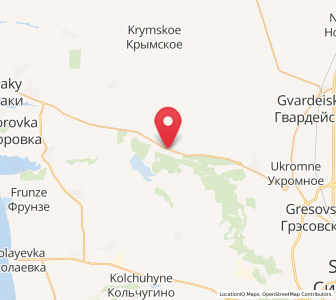 Map of Skvortsovo, Crimea