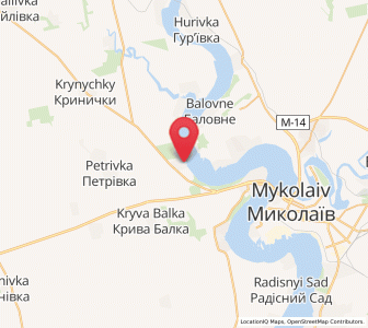 Map of Slyvyne, Mykolaiv