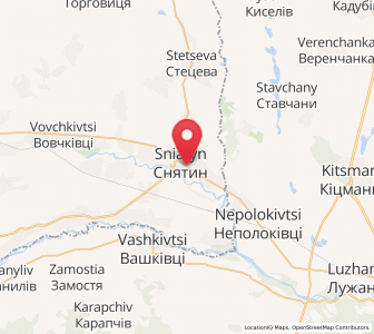 Map of Sniatyn, Ivano-Frankivsk