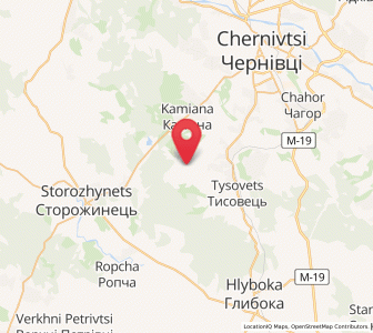 Map of Snyachiv, Chernivtsi
