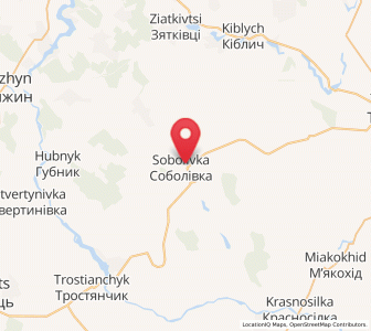 Map of Sobolivka, Vinnytsia
