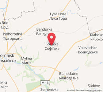 Map of Sofiivka, Mykolaiv
