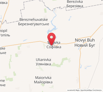 Map of Sofiyivka, Mykolaiv