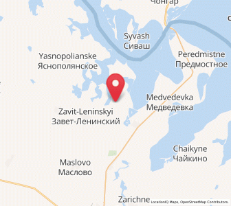 Map of Solyonoye Ozero, Crimea