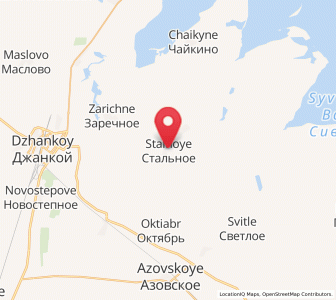 Map of Stal’noye, Crimea