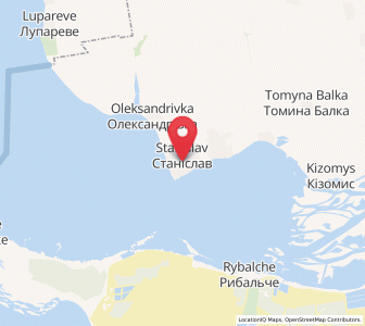Map of Stanislav, Kherson