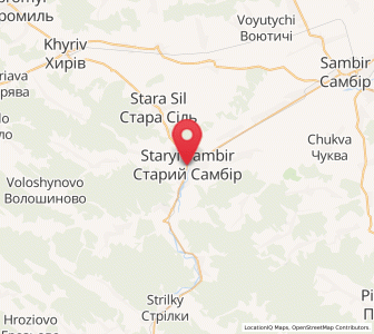 Map of Staryi Sambir, Lviv