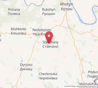 Map of Stavchany, Chernivtsi