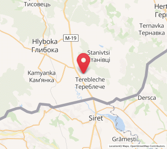Map of Sterche, Chernivtsi