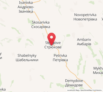 Map of Striukove, Odessa