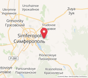 Map of Strogonovka, Crimea