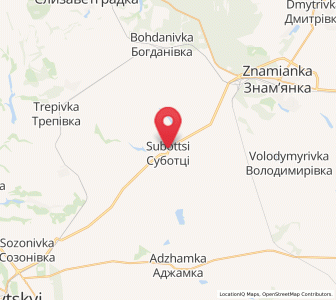 Map of Subottsi, Kirovohrad