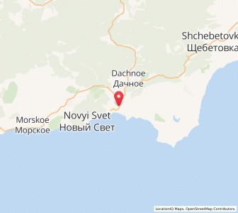 Map of Sudak, Crimea