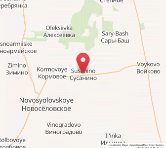 Map of Susanino, Crimea