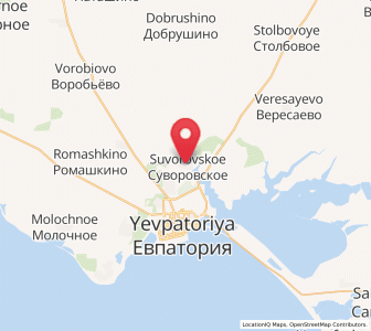 Map of Suvorovskoye, Crimea