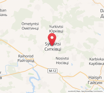 Map of Sytkivtsi, Vinnytsia