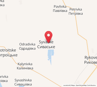 Map of Syvaske, Kherson
