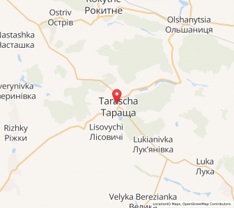 Map of Tarashcha, Kiev