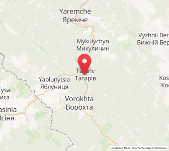 Map of Tatariv, Ivano-Frankivsk