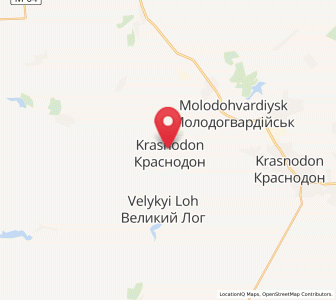 Map of Teple, Luhansk