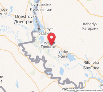 Map of Troyitske, Odessa