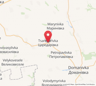 Map of Tsaredarivka, Mykolaiv