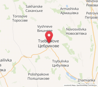 Map of Tsebrykove, Odessa