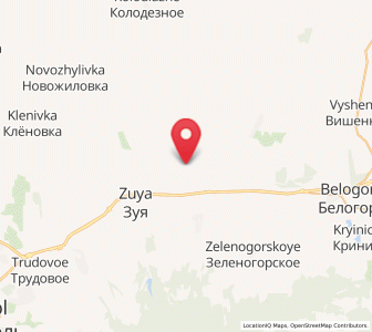 Map of Tsvetochnoye, Crimea