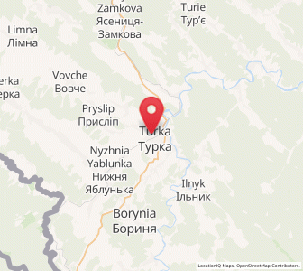 Map of Turka, Lviv