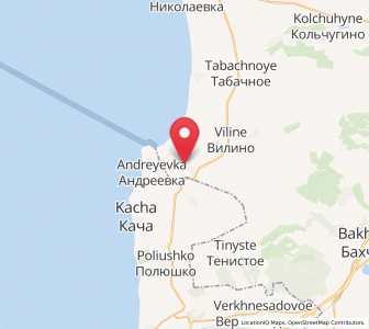 Map of Uglovoye, Crimea