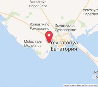 Map of Uyutnoye, Crimea