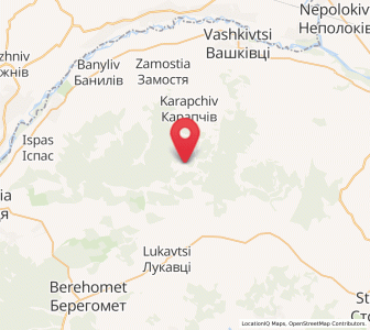 Map of Valy, Chernivtsi