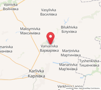 Map of Varvarivka, Poltava