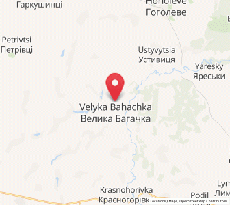 Map of Velyka Bahachka, Poltava