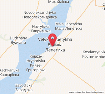 Map of Velyka Lepetykha, Kherson