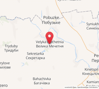 Map of Velyka Mechetnya, Mykolaiv
