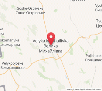 Map of Velyka Mykhaylivka, Odessa