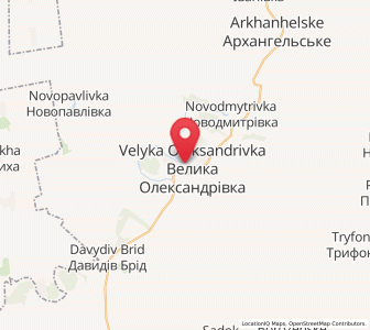 Map of Velyka Oleksandrivka, Kherson