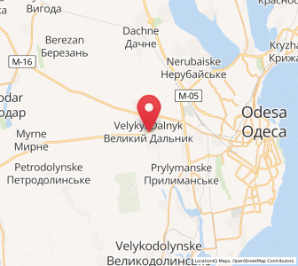 Map of Velykyi Dalnyk, Odessa