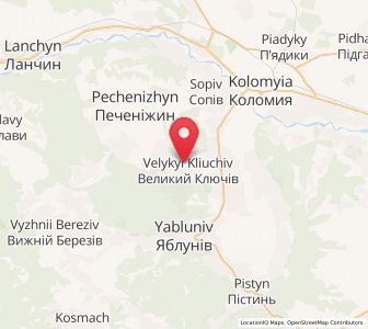 Map of Velykyi Kliuchiv, Ivano-Frankivsk