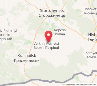 Map of Verkhni Petrivtsi, Chernivtsi