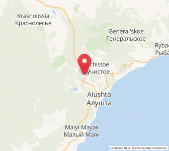 Map of Verkhnyaya Kutuzovka, Crimea