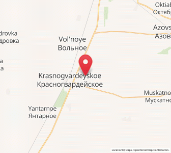 Map of Vidnoye, Crimea