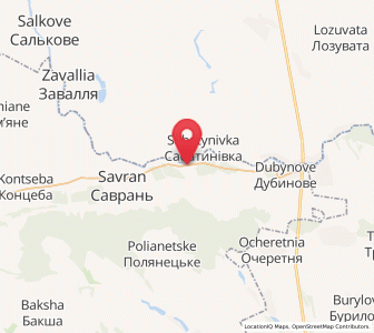 Map of Vilshanka, Odessa