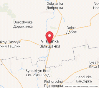Map of Vilshanka, Kirovohrad